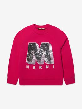 推荐Marni Pink Girls Large Logo Sweatshirt商品