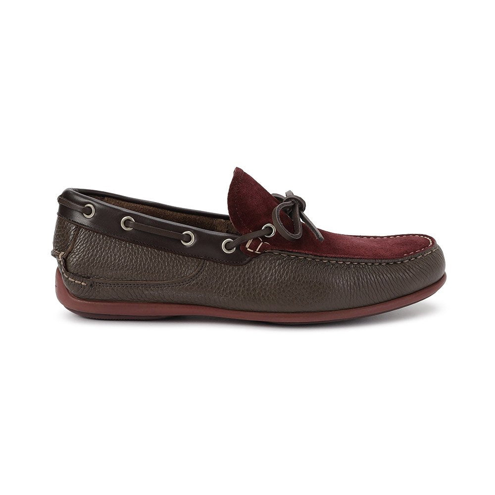 菲拉格慕男鞋板鞋, Salvatore Ferragamo | SALVATORE FERRAGAMO 男士棕色芒果皮乐福鞋 0582735商品图片 独家减免邮费