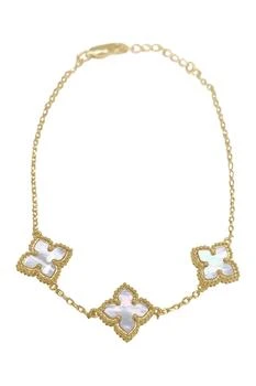 ADORNIA | Mother of Pearl Flower Station Bracelet,商家Nordstrom Rack,价格¥154