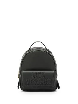 推荐LOVE MOSCHINO Synthetic leather backpack with sequined logo商品