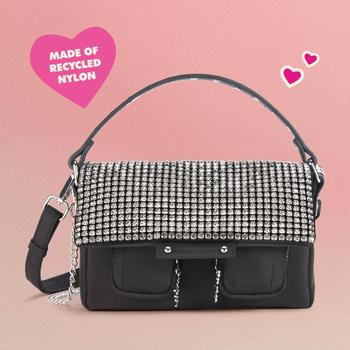 推荐Núnoo Women's x Barbie Small Honey Crystal Bag - Black/Pink商品