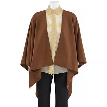 推荐Tan Cashmere Logo Print Cape商品