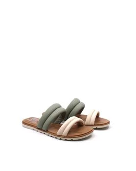 SOREL | Ella Ii Puff Slide Safari In Chalk 6.9折