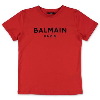 Balmain | Balmain Kids Logo Printed Crewneck T-Shirt商品图片,9.1折起