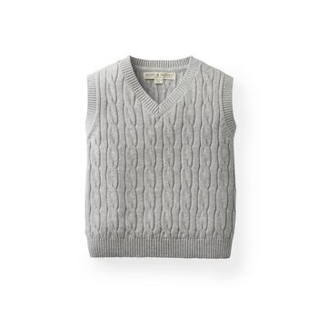 商品Hope & Henry | Boys' V-Neck Cable Sweater Vest, Infant,商家Macy's,价格¥159图片