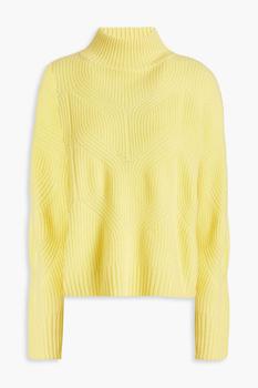 N.PEAL | Ribbed cashmere turtleneck sweater商品图片,7折