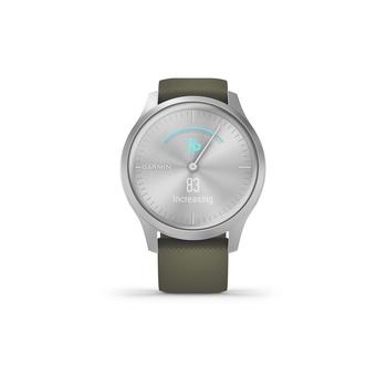 商品Unisex Vivomove 3 Style Moss Green Silicone Strap Smart Watch 24.1mm图片