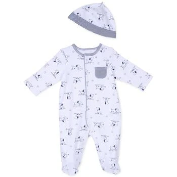 Little Me | Baby Boys Puppy Toile Coverall and Hat, 2 Piece Set 独家减免邮费