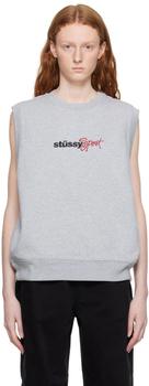 STUSSY | Gray Sport Sweater商品图片,4.9折, 独家减免邮费