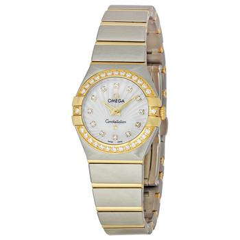 欧米茄星座怎么选, [二手商品] Omega | Pre-owned Omega Constellation 09 Diamond Mother of Pearl Dial Ladies Watch 123.25.24.60.55.004商品图片 3.7折