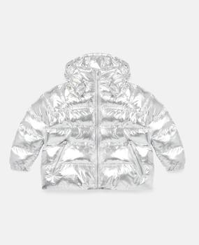 Stella McCartney | Stella McCartney - Metallic Silver Puffer Jacket, Woman, Silver, Size: 2商品图片,7折