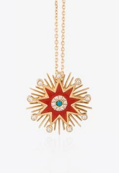 Falamank | Sweet Collection Necklace in 18-karat Yellow Gold, Enamel and White Diamonds,商家Thahab,价格¥11271