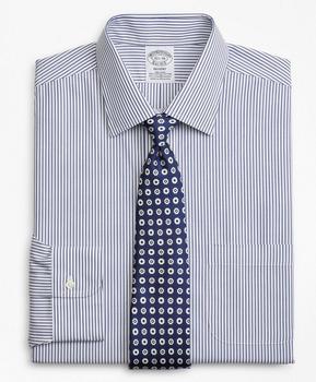 布克兄弟 衬衫, Brooks Brothers | Stretch Regent Regular-Fit Dress Shirt, Non-Iron Stripe商品图片 5.1折