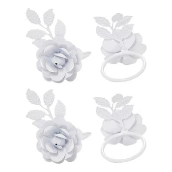 Vibhsa | Rose Napkin Ring Set of 4,商家Macy's,价格¥202