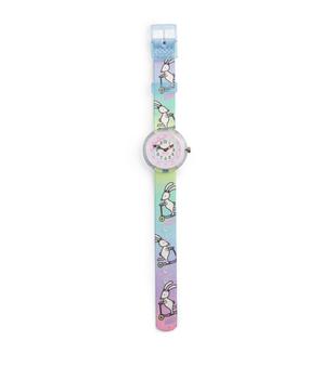 商品Flik Flak | Be Hoppy Watch 31.85mm,商家Harrods,价格¥353图片
