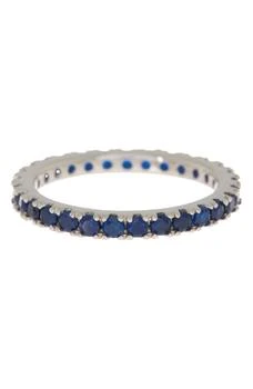 Suzy Levian | Pave Blue CZ Eternity Band Ring 3.7折, 独家减免邮费