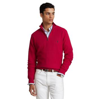 商品Ralph Lauren | Men's Mesh-Knit Cotton Quarter-Zip Sweater,商家Macy's,价格¥511图片