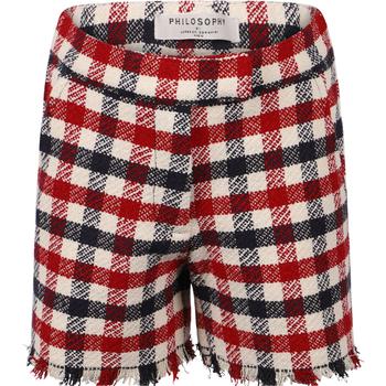 推荐Checkered shorts in red and white商品