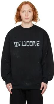 We11done | Black Future Sweatshirt 