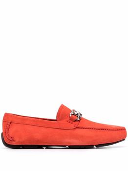 推荐Salvatore Ferragamo Mens Red Leather Loafers商品