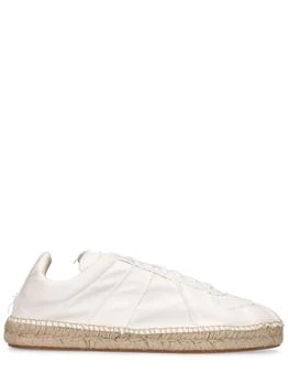 MAISON MARGIELA | Replica Washed Cotton Canvas Espadrilles,商家LUISAVIAROMA,价格¥3520