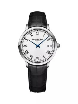 推荐Toccata Stainless Steel & Leather Strap Watch/39MM商品