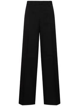 Versace | Formal Grain De Poudre Wool Pants,商家LUISAVIAROMA,价格¥5956