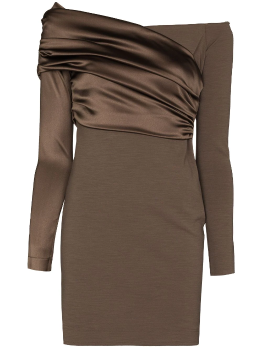 Fendi | FENDI 女士棕色针织连衣裙 FDB912-AGU2-F1ENJ商品图片,满$100享9.5折, 满折
