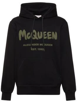 Alexander McQueen | Graffiti Logo Cotton Hoodie 