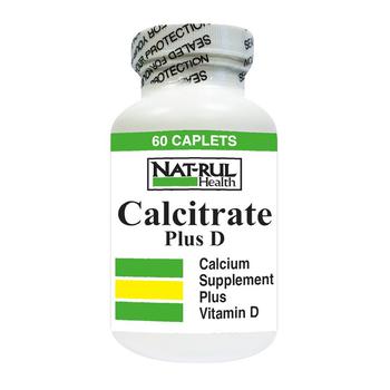 商品Nat-Rul Health Calcitrate plus D Caplets, 60 Ea,商家MyOTCStore,价格¥85图片