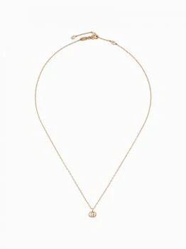 Gucci | GG Running Gucci necklace in 18kt rose gold with GG monogram pendant 