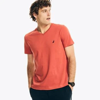 Nautica | Mens Premium Cotton V-Neck T-Shirt,商家Premium Outlets,价格¥78
