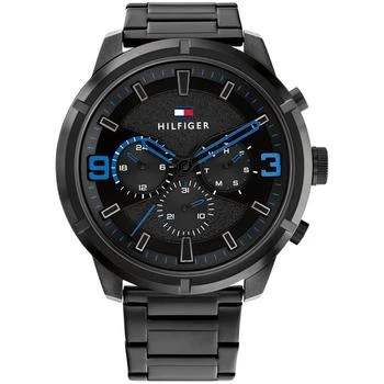 Tommy Hilfiger | Men's Multifunction Black Stainless Steel Link Bracelet Watch,商家Macy's,价格¥996