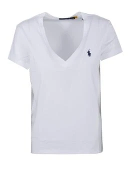 Ralph Lauren | Polo Ralph Lauren Pony Embroidered V-Neck T-Shirt,商家Cettire,价格¥530