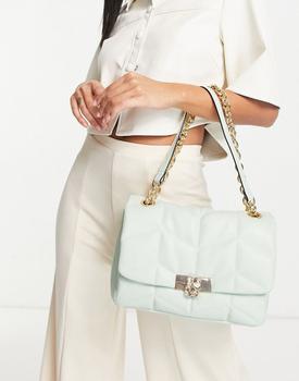 topshop包女包, Topshop | Topshop quilted hammered metal shoulder bag in mint商品图片 