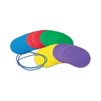 商品Social Distance Discs - Set of 30 Colored Foam Circle Mats图片