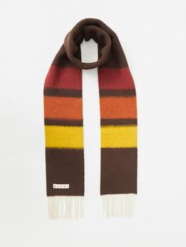 Marni | Colour-block wool scarf商品图片,