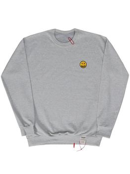 推荐Dot smile embroidery clip sweatshirts_gray商品