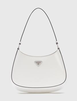 Prada | Cleo Brushed Leather Shoulder Bag商品图片,