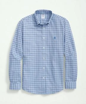 Brooks Brothers | Stretch Cotton Non-Iron Oxford Polo Button Down Collar,  Tattersall Shirt 6.9折