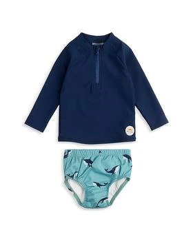 Petit Lem | Boys' Long Sleeve Top & Whale Print Diaper Rashguard Swim Set - Baby,商家Bloomingdale's,价格¥404