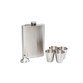 Cambridge Silversmiths | Stainless Steel Flask, 6 Piece Set,商家Macy's,价格¥171