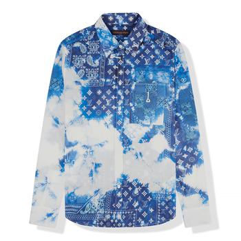 路易威登, Louis Vuitton | Louis Vuitton Monogram Cotton Bandana Hook Blue Shirt商品图片 