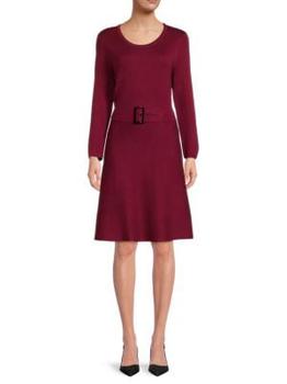 Belted Sweater Dress product img