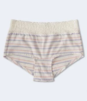 Aeropostale | Aeropostale Multi-Stripe Lace-Trim Boyshort 5.0折