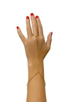 推荐Adornia Paper Clip Hand Chain gold商品
