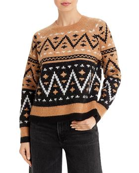 AQUA | Ladies Knit Fairisle Sweater - 100% Exclusive商品图片,7.5折, 独家减免邮费