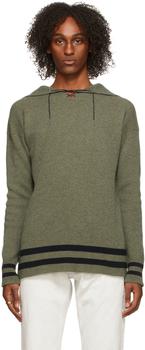 MAISON MARGIELA | Green & Navy Pullover Sweater商品图片,2.5折