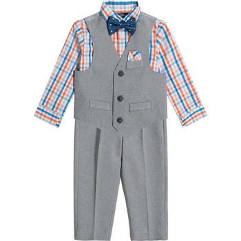 Nautica | Baby Boys Heather Poplin Vest, Shirt and Dress Pants, 3 Piece Set商品图片,5折