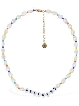 Sporty & Rich | Wellness Faux Pearl & Bead Necklace,商家LUISAVIAROMA,价格¥564